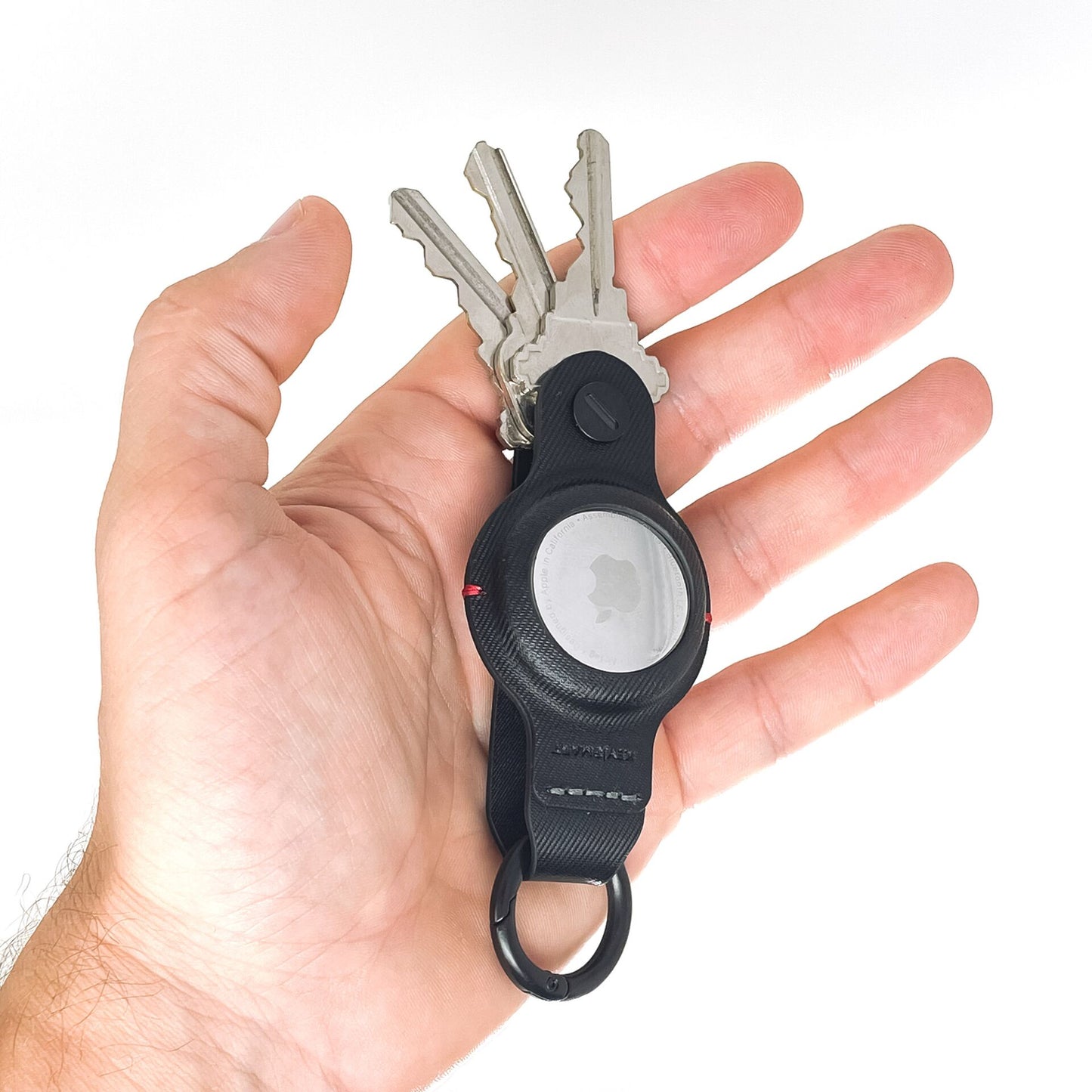 KeySmart AirTag Vegan Leather Case Air Black