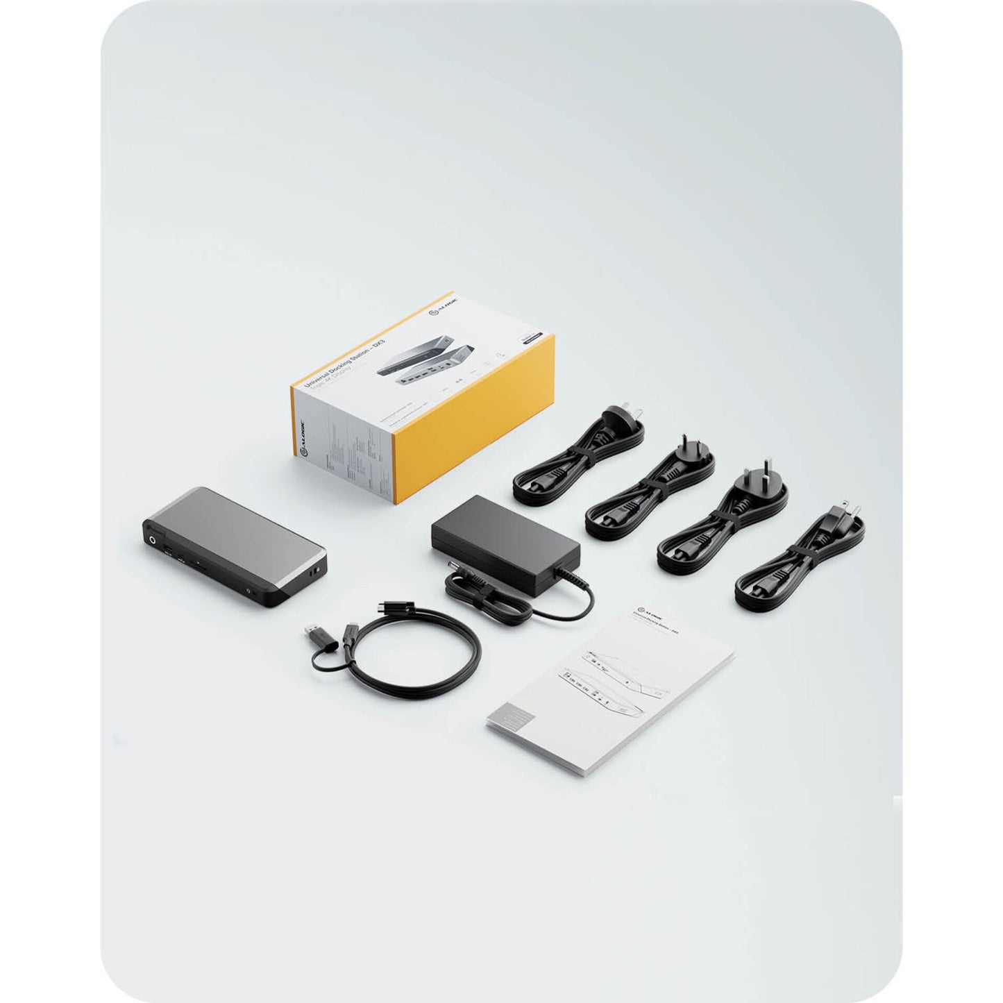 Alogic 100W USB-C DX3 Triple 4K Display Docking Station Space Grey