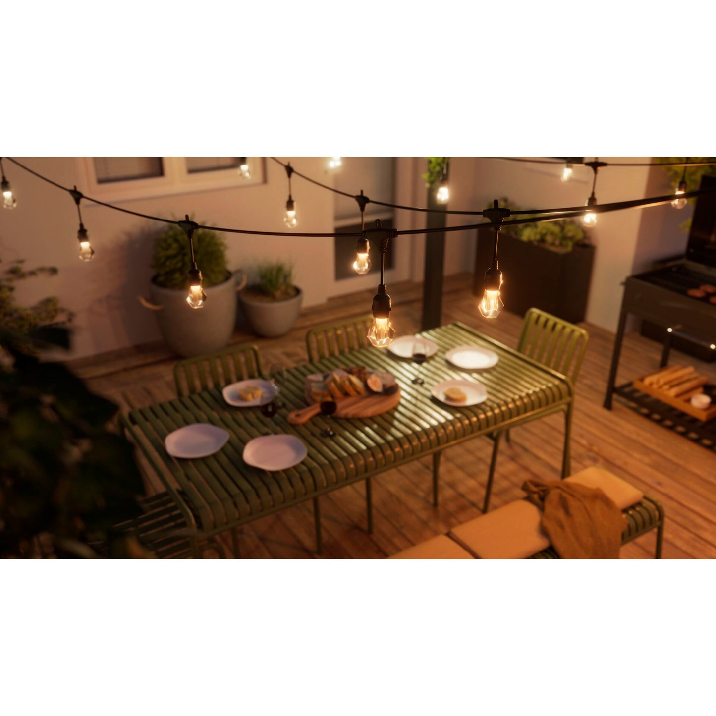 Nanoleaf Essentials Matter Smart Outdoor String Light Starter 30m