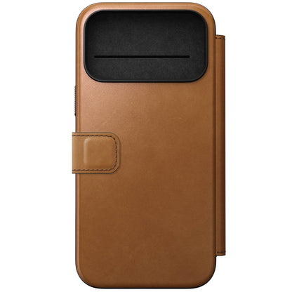 Nomad Modern Leather Folio iPhone 17 Pro Max English Tan