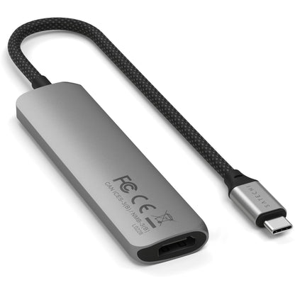 Satechi USB-C 4-in-1 Slim Multiport Adapter 4K Space Grey