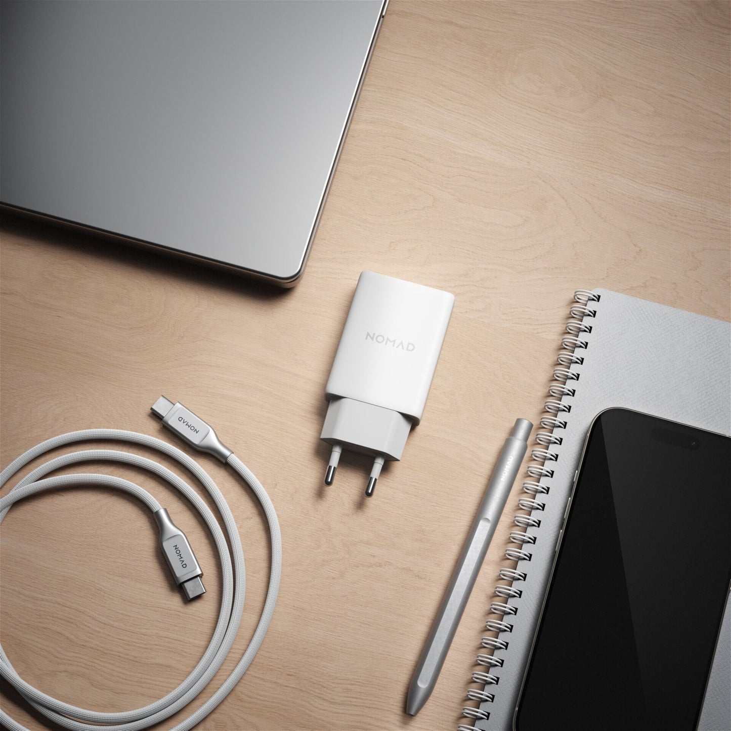 Nomad 40W USB-C GaN Slim Wall Charger White