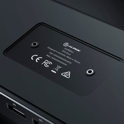 Alogic 100W USB-C DX3 Triple 4K Display Docking Station Space Grey