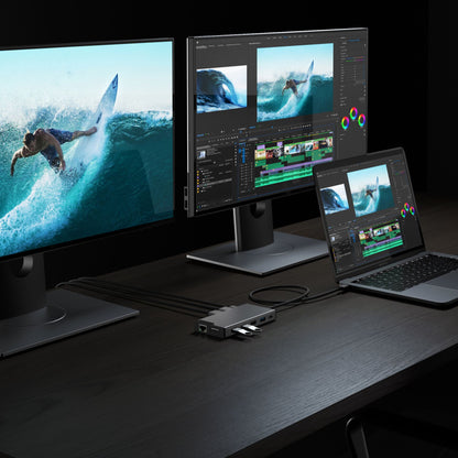 Alogic 12-in-1 USB-C PD DV3 Triple Display Docking Station