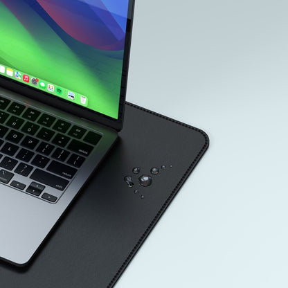 Satechi Vegan-Leather Premium Desk Mat Black