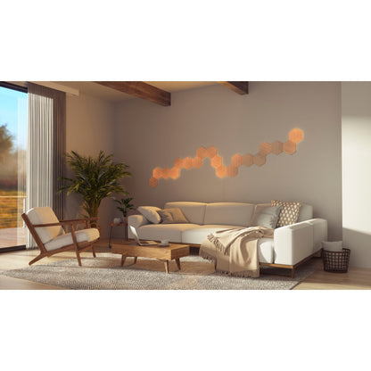 Nanoleaf Elements Wood Look Hexagons Starter Kit - 7PK