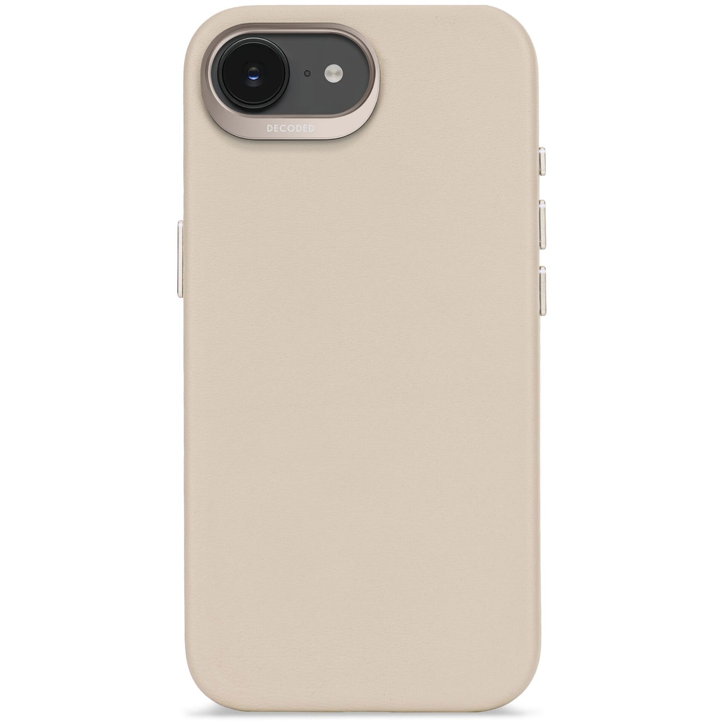 Decoded Leather Backcover iPhone 16e Clay