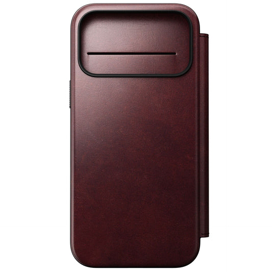 Nomad Modern Leather Folio iPhone 17 Pro Max Burgundy Horween