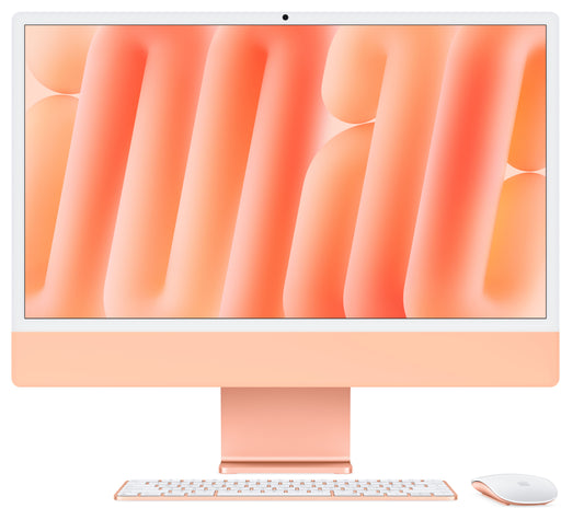 iMac 24" mit 4.5K Retina Display, M4 Chip 10-Core CPU und 10-Core GPU, 16GB, 512GB SSD, orange