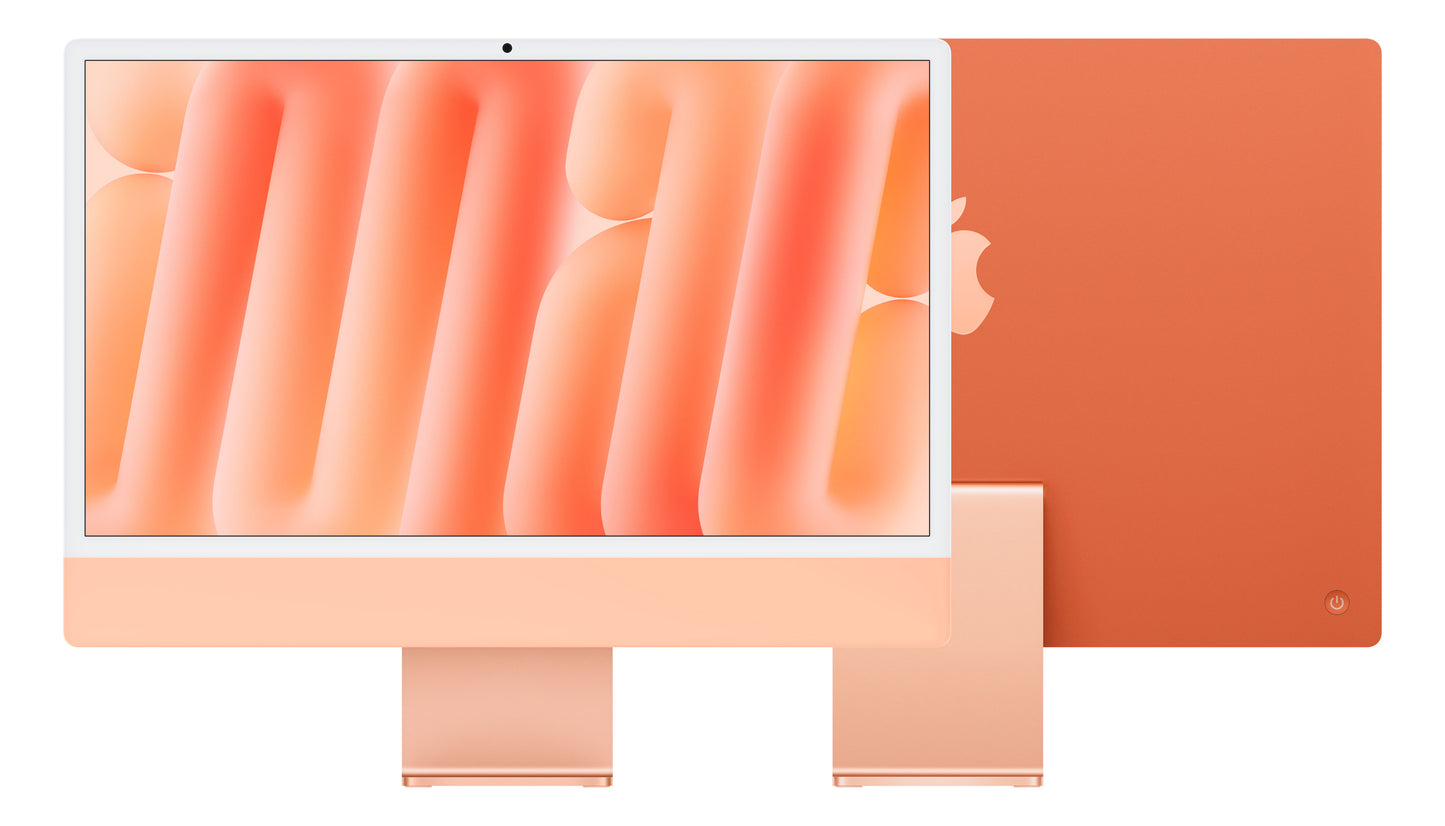 iMac 24" mit 4.5K Retina Display, M4 Chip 10-Core CPU und 10-Core GPU, 16GB, 512GB SSD, orange