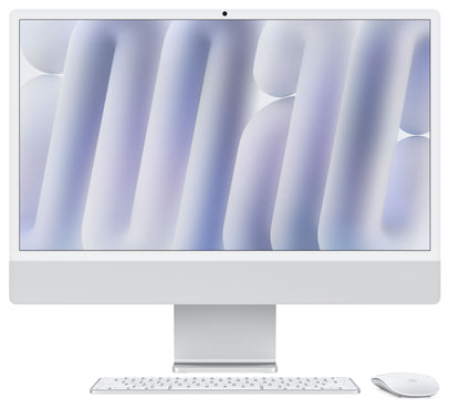 iMac 24" mit 4.5K Retina Display mit Nanotexturglas, M4 Chip 10-Core CPU und 10-Core GPU, 16GB, 256GB SSD, silber