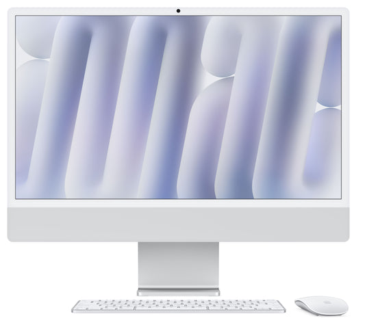 iMac 24" mit 4.5K Retina Display, M4 Chip 10-Core CPU und 10-Core GPU, 16GB, 256GB SSD, silber