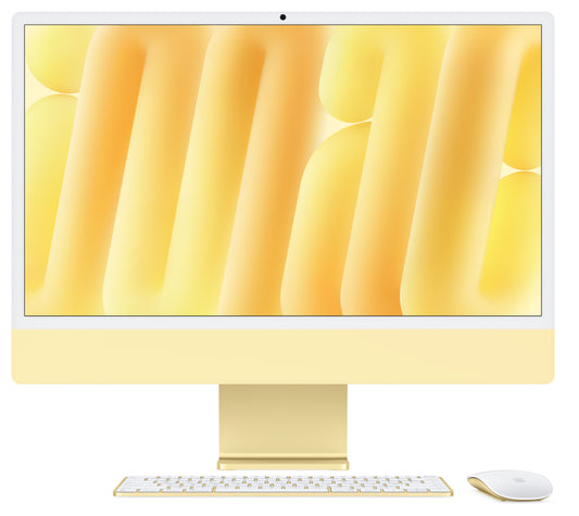iMac 24" mit 4.5K Retina Display, M4 Chip 10-Core CPU und 10-Core GPU, 16GB, 512GB SSD, gelb