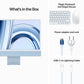 iMac 24" mit 4.5K Retina Display, M3 Chip 8-Core CPU und 8-Core GPU, 8GB, 256GB SSD, blau