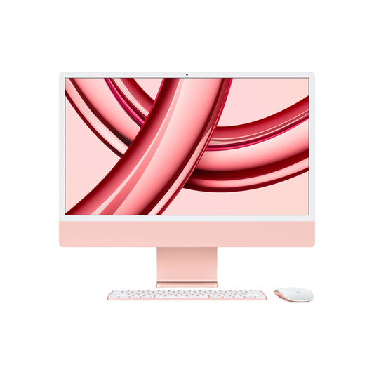 iMac 24" mit 4.5K Retina Display, M3 Chip 8-Core CPU und 10-Core GPU, 8GB, 256GB SSD, pink