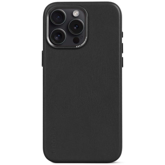 Decoded Leather Backcover for iPhone 15 Pro Max Black