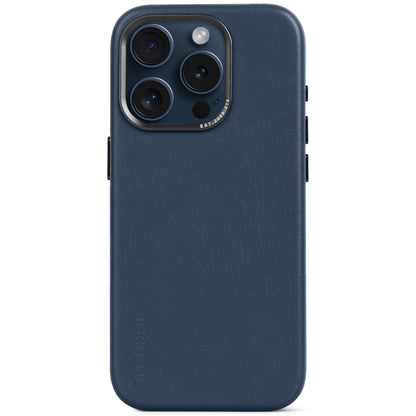 Decoded Leather Backcover for iPhone 15 Pro True Navy