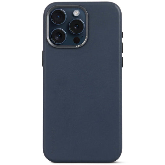 Decoded Leather Backcover for iPhone 15 Pro Max True Navy