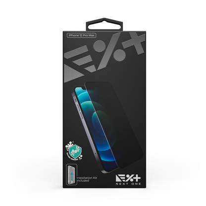 NEXT.ONE iPhone Privacy Schutzglas mit Anbringhilfe - iPhone 12 Pro Max