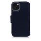 Decoded - Leather Detachable Wallet for iPhone 14 Plus - Steel Blue