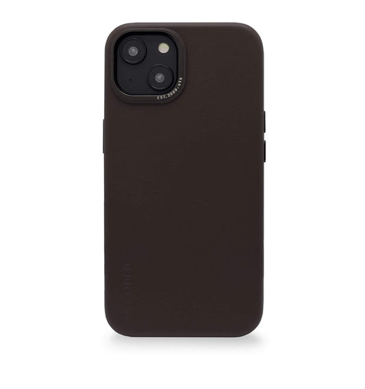 Decoded - Leather Backcover for iPhone 14 - Chocolate Brown