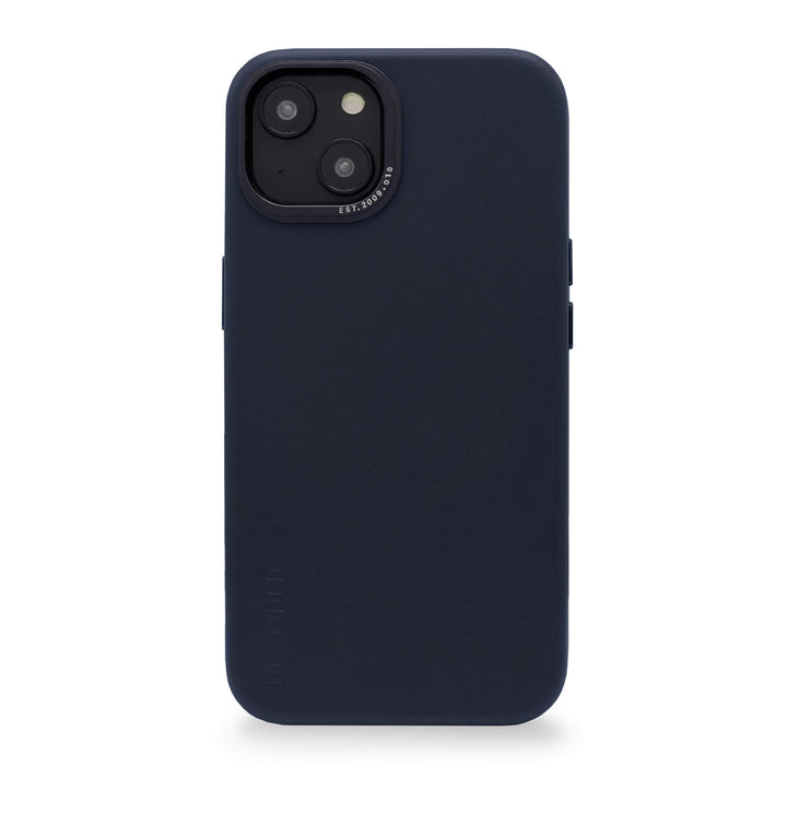 Decoded - Leather Backcover for iPhone 14 Plus - Steel Blue