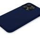 Decoded - AntiMicrobial Silicone Backcover | iPhone 14 Pro Max (6.7 inch) - Navy Peony