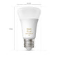 Philips Hue White Ambiance E27 3er Starter Set inkl. DimmerSwitch 3x800lm 75W