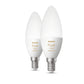 Philips Hue White Ambiance E14, smarte LED Lampe, Doppelpack