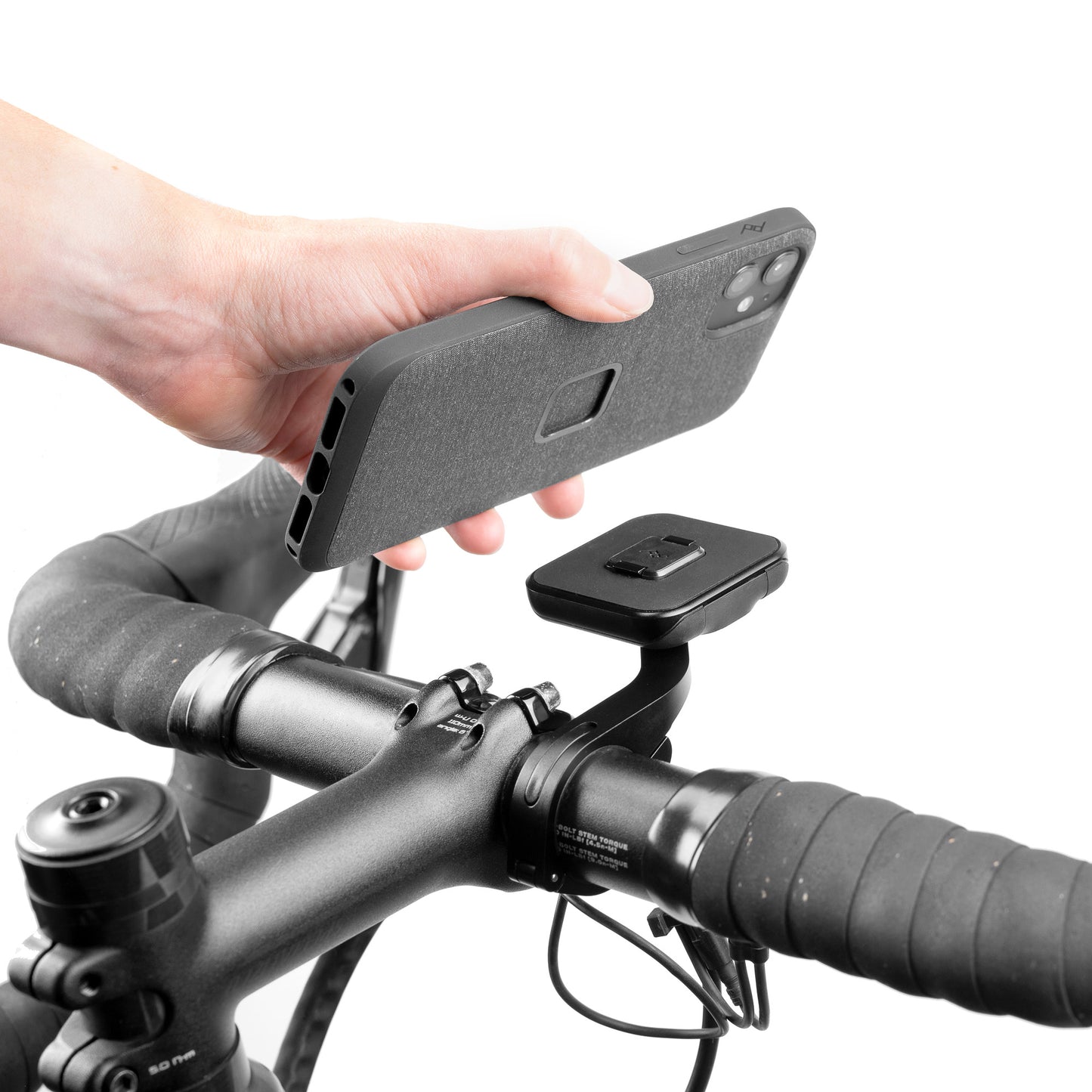 Smartphone-Halterung für Fahrradlenker - Black