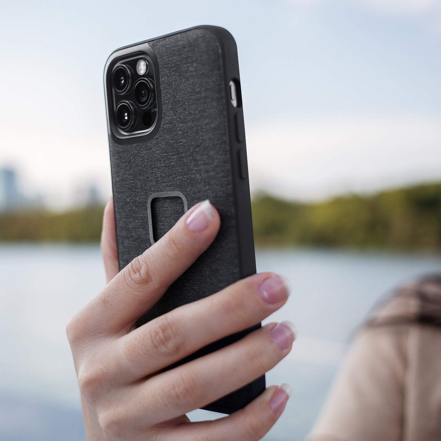 Smartphone-Hülle mit Magnetsystem für iPhone 11 Pro Max - Charcoal