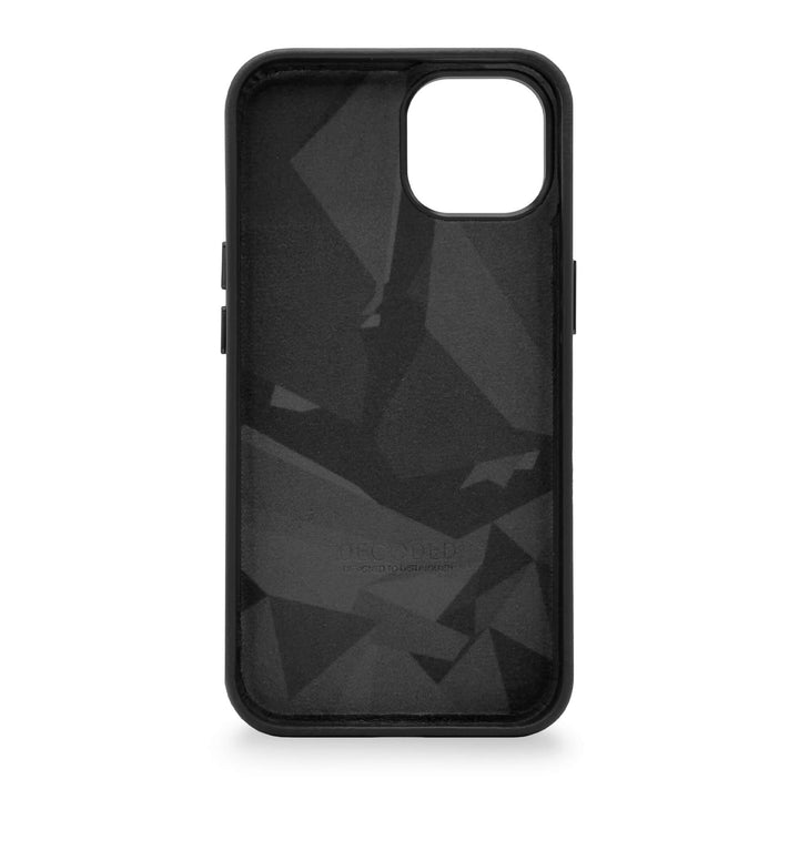 Decoded - Leather Backcover for iPhone 14 - Black