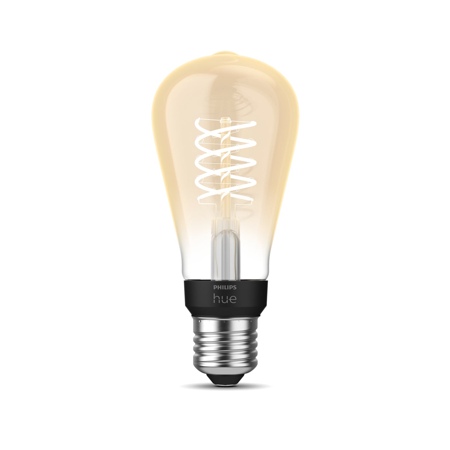 Philips Hue E27 White Filament Lampe, ST64 550lm