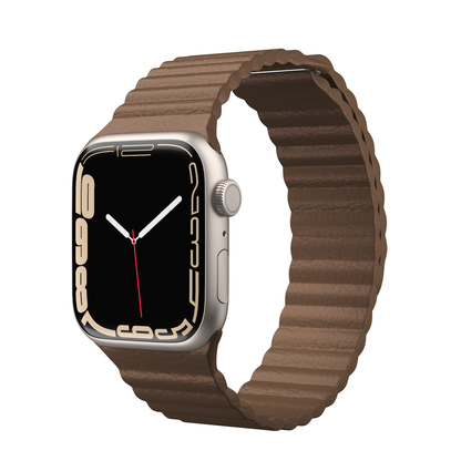 NEXT.ONE Magnetic leather loop for Apple Watch 1/2/3/4/5/6/7/8/Ultra 42/44/49mm brown