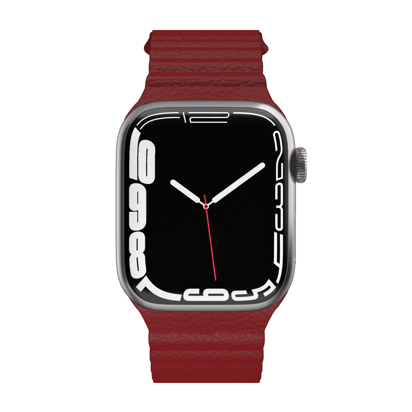 NEXT.ONE Magnetic leather loop for Apple Watch 1/2/3/4/5/6/7/8/Ultra 42/44/49mm red