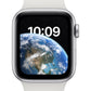 Apple Watch SE GPS + Cellular, Aluminium silber, 40 mm mit Sportarmband, weiß