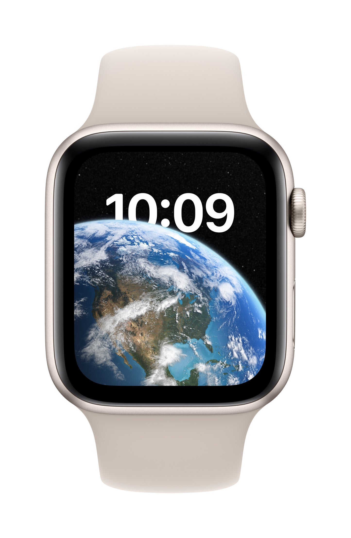 Apple Watch SE GPS + Cellular, Aluminium sternenlicht, 44 mm mit Sportarmband, sternenlicht