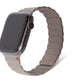 Decoded - Silicone Magnetic Traction Strap | Für Apple Watch 41/40/38mm | Dark Taupe