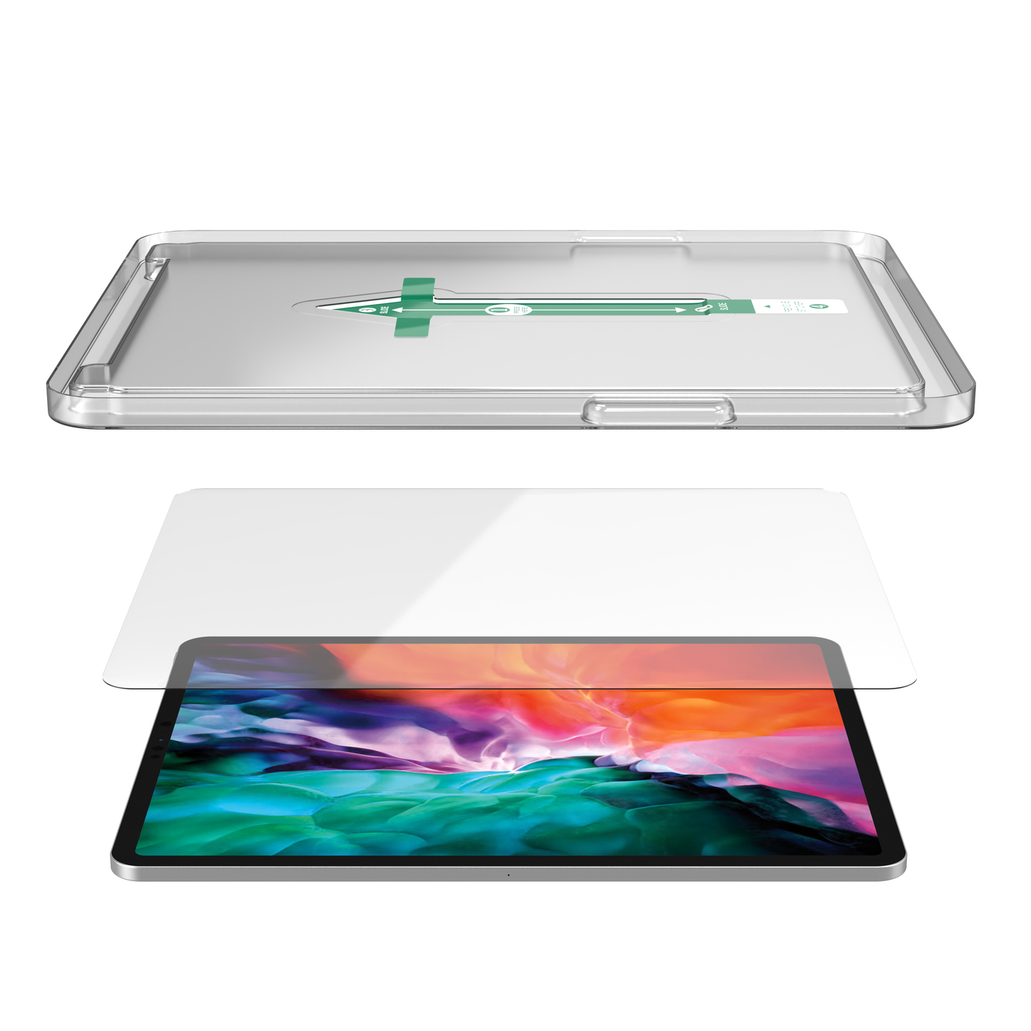NEXT.ONE iPad Schutzglas mit Anbringhilfe - iPad pro 12,9" 2. Generation und neuer