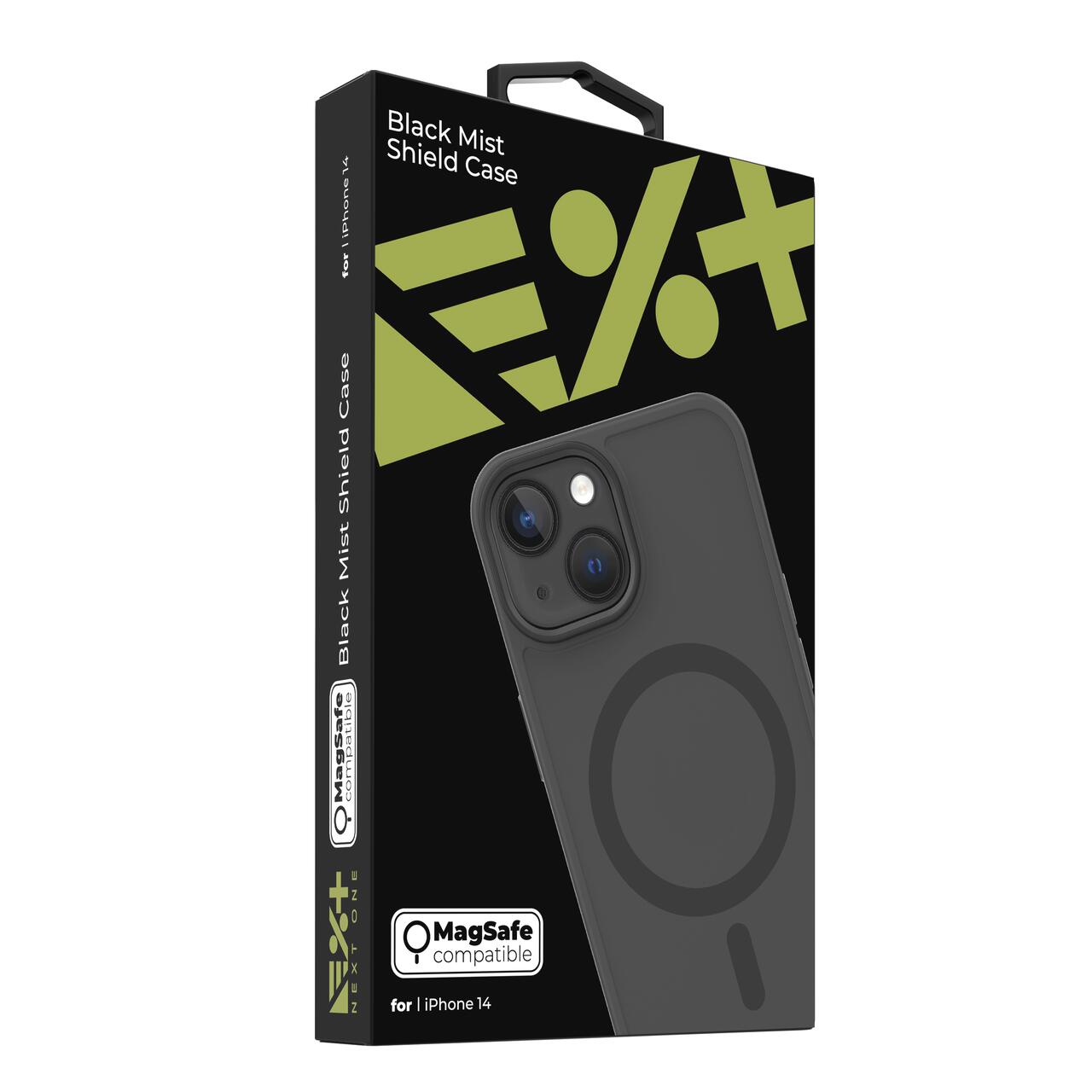 NEXT.ONE MagSafe Mist Shield Case - Black - iPhone 14