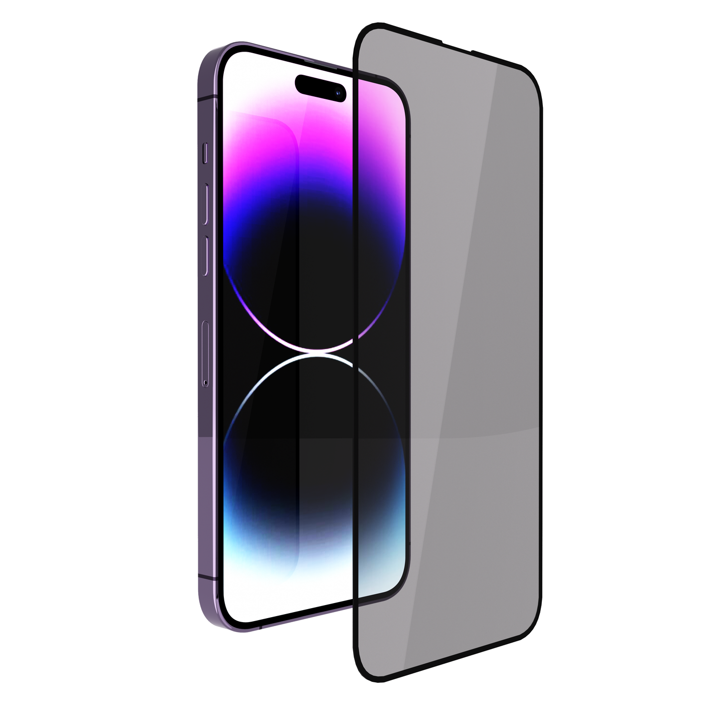 NEXT.ONE iPhone Privacy Schutzglas mit Anbringhilfe - iPhone 14 Pro