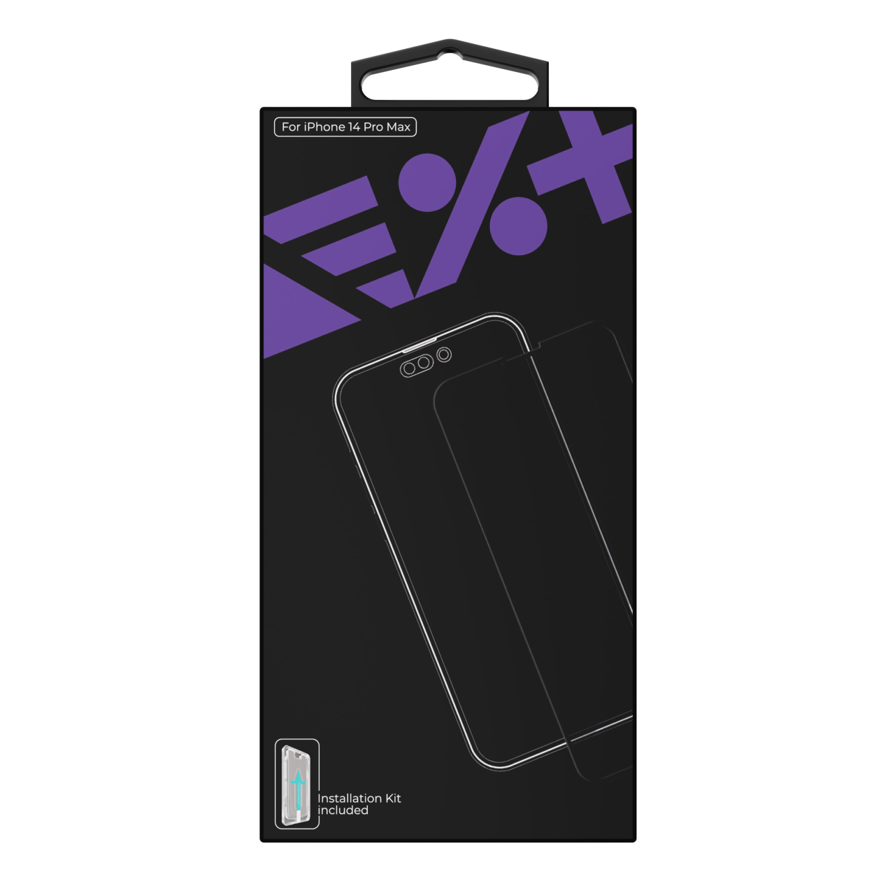 NEXT.ONE iPhone Schutzglas mit Anbringhilfe - iPhone 14 Pro Max