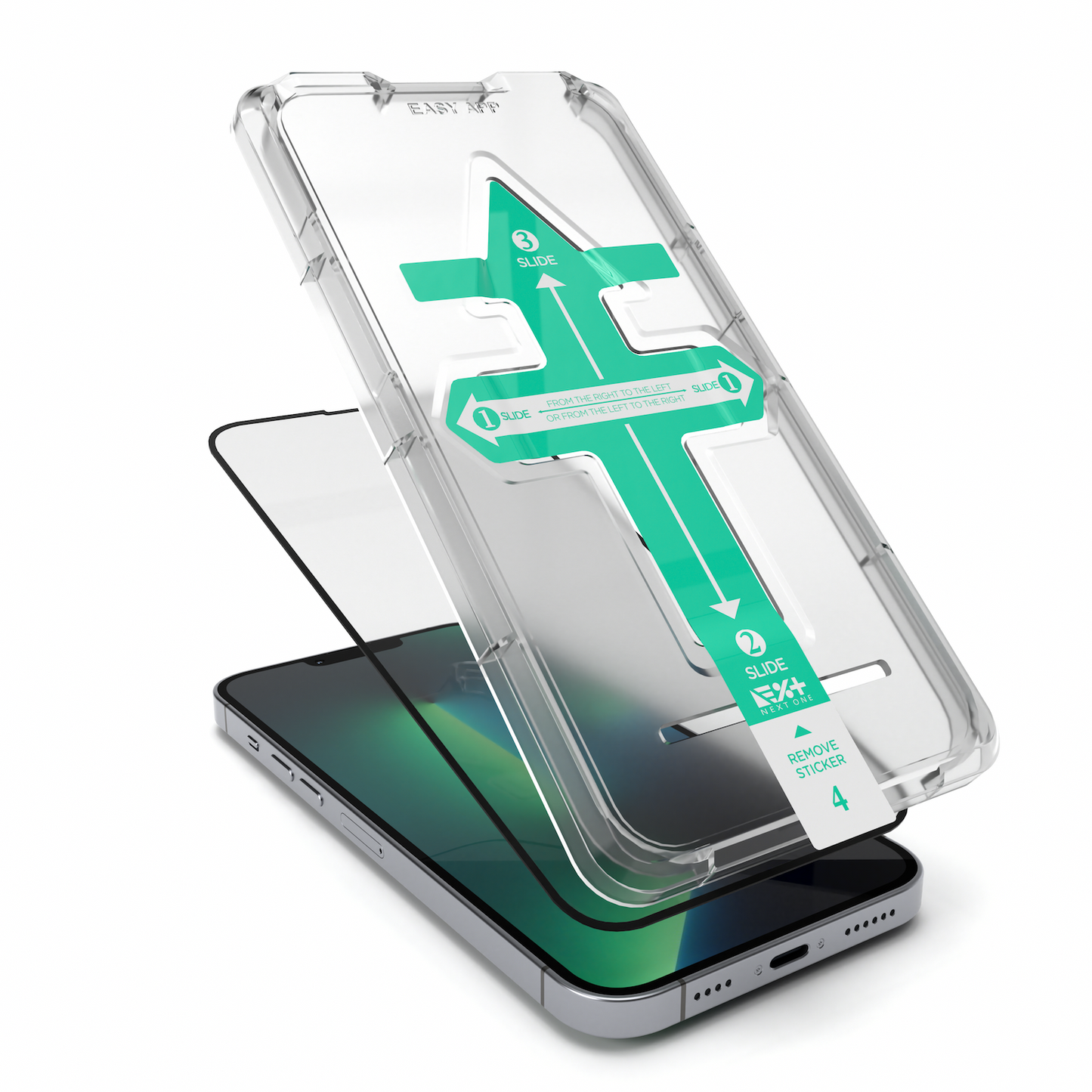 NEXT.ONE iPhone Schutzglas mit Anbringhilfe - iPhone 13 mini