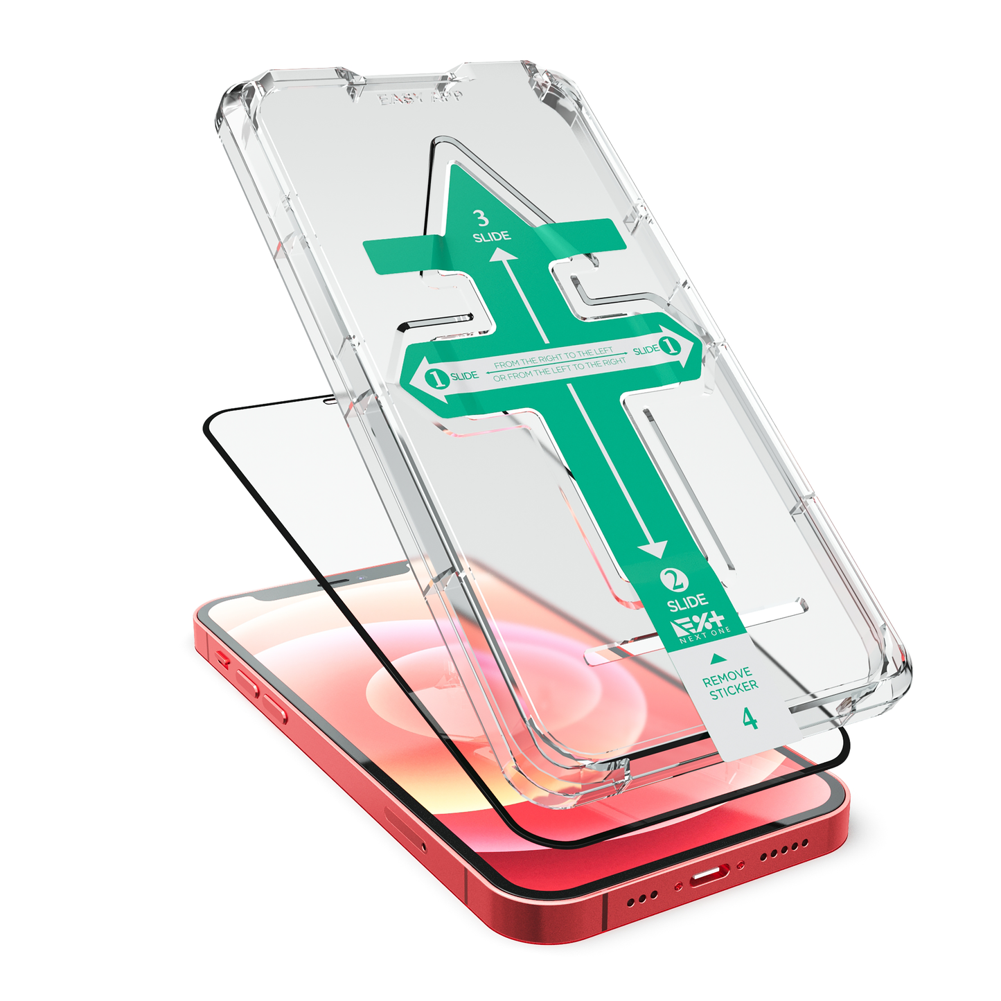 NEXT.ONE iPhone Schutzglas mit Anbringhilfe - iPhone 12 mini