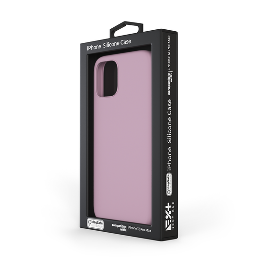 NEXT.ONE Silicone case MagSafe pink for iPhone 12 Pro Max