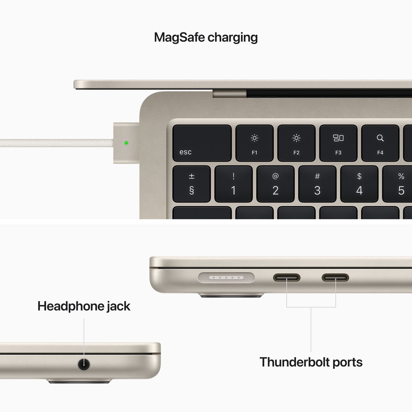 MacBook Air 13" M2 Chip 8-Core CPU und 10-Core GPU, 8GB, 512GB SSD, polarstern