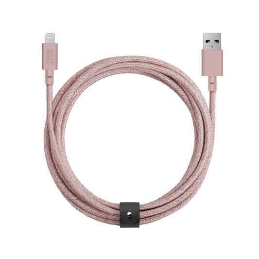 Native Union Belt Cable USB-A to Lightning 3m Rose