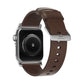 Nomad Strap Modern Leather Brown Connector Silver 38/40/41 mm