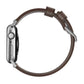 Nomad Strap Modern Leather Brown Connector Silver 38/40/41 mm