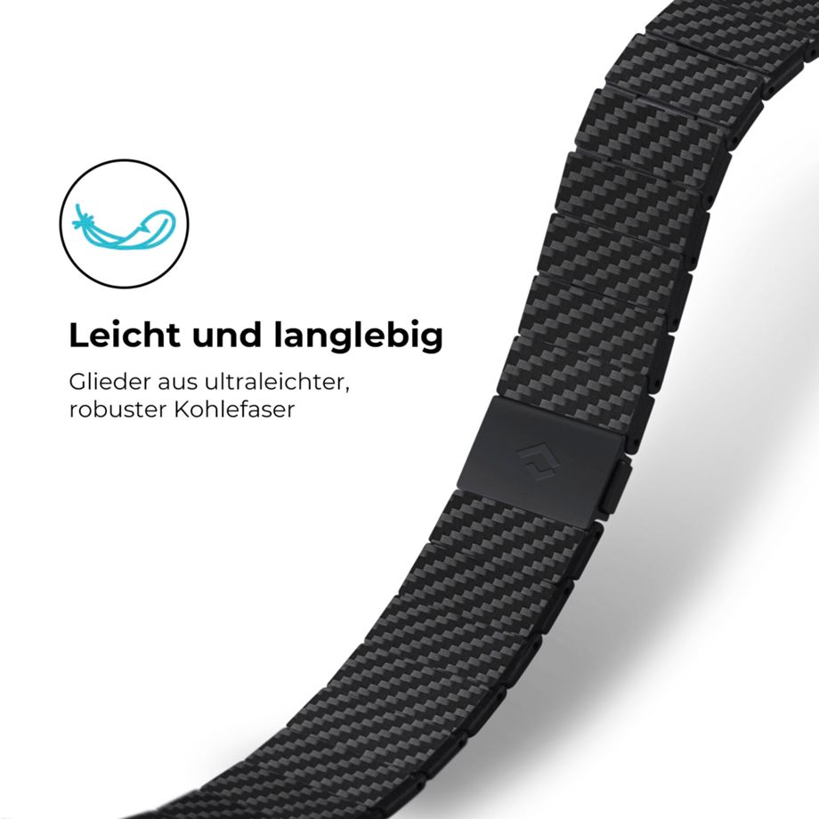 Pitaka Carbon Fiber Link Bracelet Modern Band 42/44/45/49mm